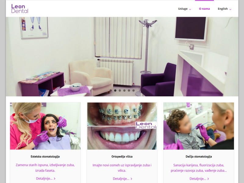Izrada sajta Leon Dental